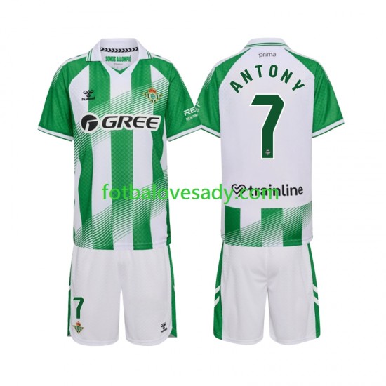 Real Betis Anthoy 7 Děti Fotbalový dres Domácí 2026-2027 Krátký rukáv