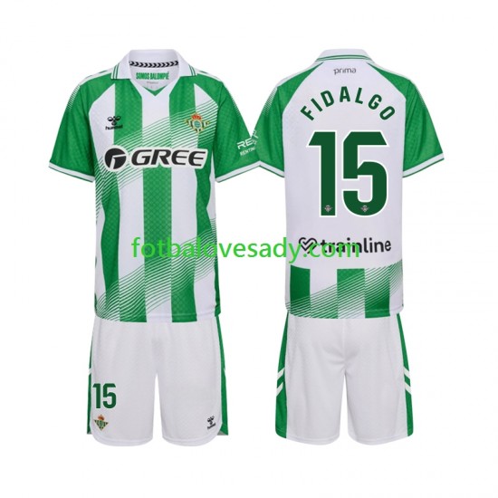 Real Betis Fidalgo 15 Děti Fotbalový dres Domácí 2026-2027 Krátký rukáv