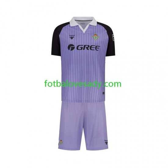 Real Betis Retro Brankář Děti Fotbalový dres Domácí 2025-2026 Krátký rukáv