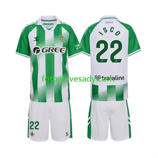 Real Betis Isco 22 Děti Fotbalový dres Domácí 2026-2027 Krátký rukáv
