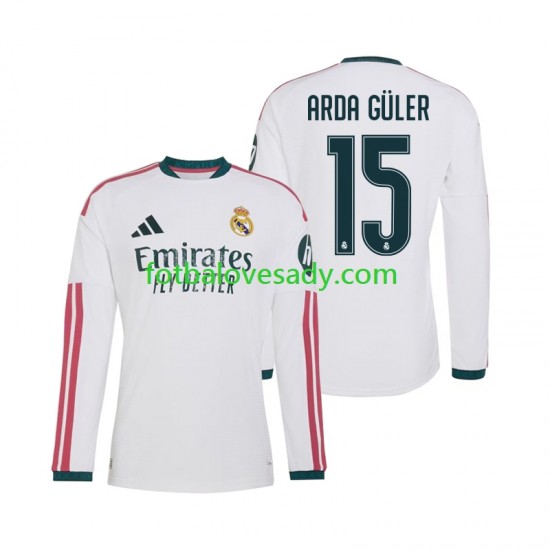 Real Madrid Arda Guler 15 Muži Fotbalový dres Domácí 2026-2027 Dlouhý rukáv