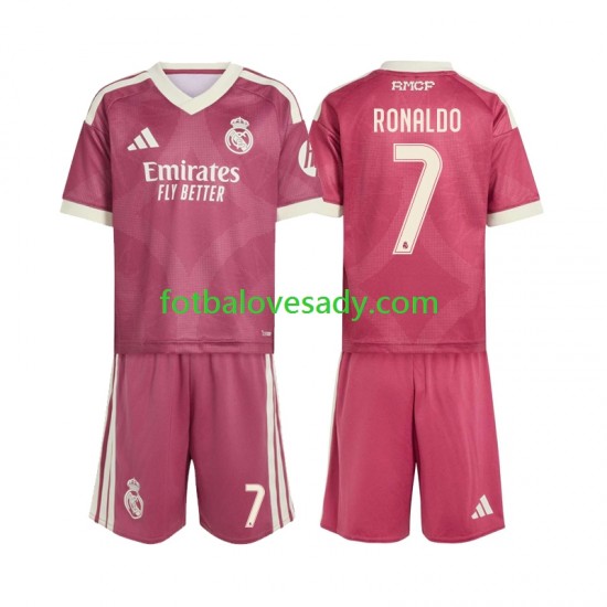 Real Madrid Cristiano Ronaldo 7 Děti Fotbalový dres Třetí 2026-2027 Krátký rukáv