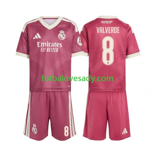 Real Madrid Federico Valverde 8 Děti Fotbalový dres Třetí 2026-2027 Krátký rukáv