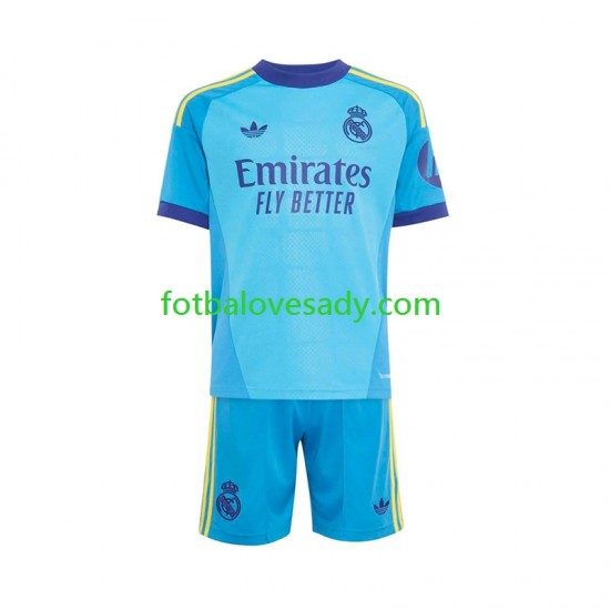 Real Madrid Brankář Děti Fotbalový dres Venkovní 2026-2027 Krátký rukáv