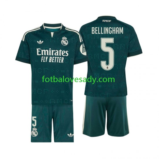Real Madrid Jude Bellingham 5 Děti Fotbalový dres Venkovní 2026-2027 Krátký rukáv