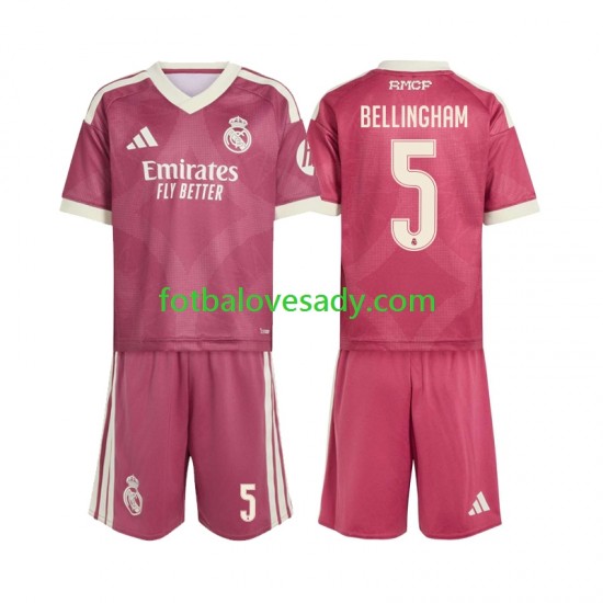 Real Madrid Jude Bellingham 5 Děti Fotbalový dres Třetí 2026-2027 Krátký rukáv