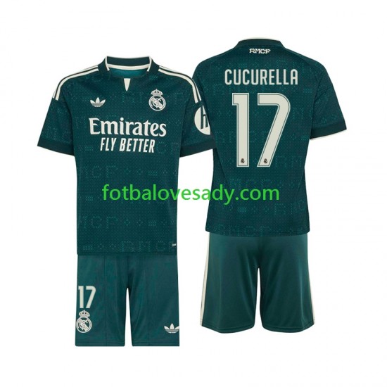Real Madrid Marc Cucurella 17 Děti Fotbalový dres Venkovní 2026-2027 Krátký rukáv