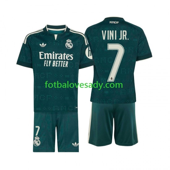 Real Madrid Vinicius Junior 7 Děti Fotbalový dres Venkovní 2026-2027 Krátký rukáv
