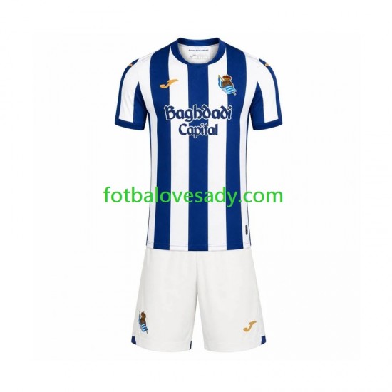 Real Sociedad Děti Fotbalový dres Domácí 2026-2027 Krátký rukáv