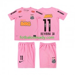 Retro Santos Neymar JR 11 2012 2013 Děti Fotbalový dres Čtvrtý Krátký rukáv