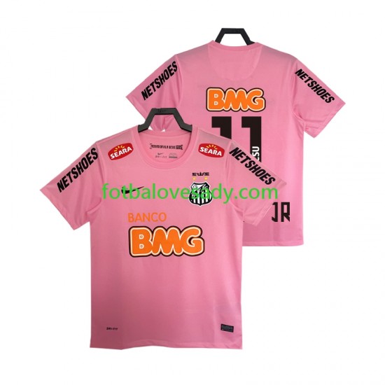 Retro Santos Neymar JR 11 2012 2013 Muži Fotbalový dres Čtvrtý Krátký rukáv