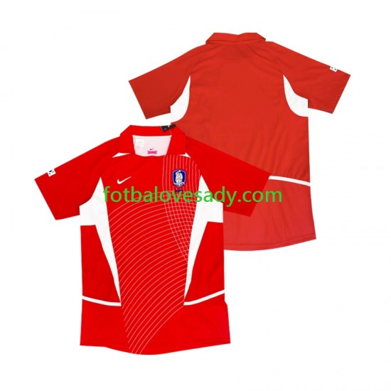 Jižní Korea Retro 2002 Muži Fotbalový dres Domácí Krátký rukáv