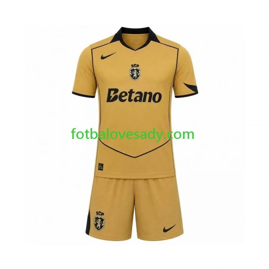 Sporting CP Děti Fotbalový dres Venkovní 2026-2027 Krátký rukáv