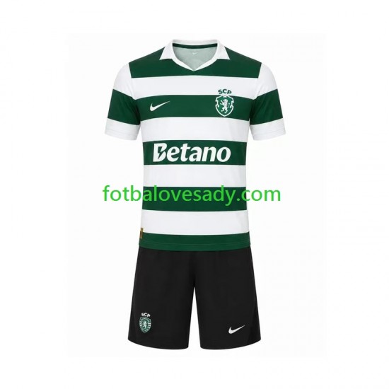 Sporting CP Děti Fotbalový dres Domácí 2026-2027 Krátký rukáv