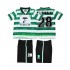 Sporting CP Retro Cristiano Ronaldo 28 1999 2000 Děti Fotbalový dres Domácí Krátký rukáv