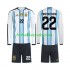Argentina Franco Mastantuono 22 Děti Fotbalový dres Domácí Mistrovství světa 2026 Dlouhý rukáv