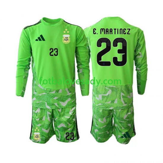 Argentina Brankář Emiliano Martinez 23 Děti Fotbalový dres Třetí Mistrovství světa 2026 Dlouhý rukáv