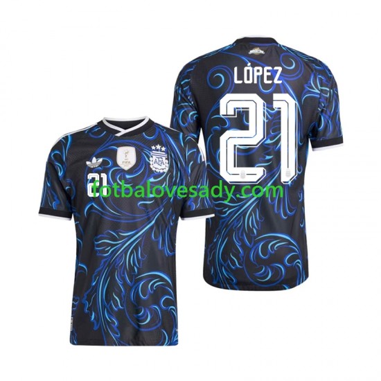 Argentina Jose Manuel Lopez 21 Muži Fotbalový dres Venkovní Mistrovství světa 2026 Krátký rukáv