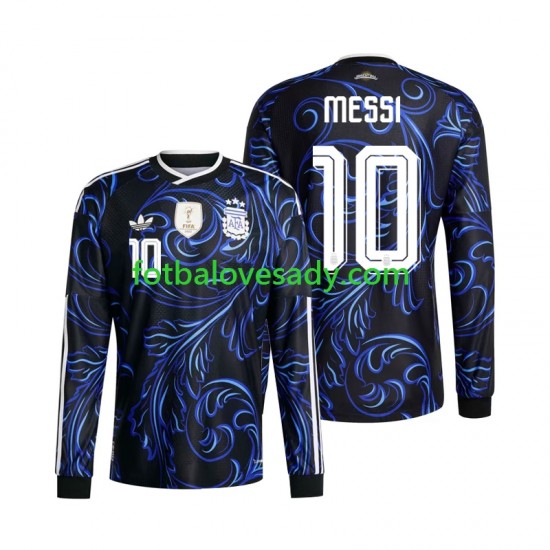 Argentina Lionel Messi 10 Muži Fotbalový dres Venkovní Mistrovství světa 2026 Dlouhý rukáv