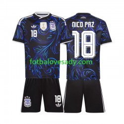 Argentina Nico Paz 18 Děti Fotbalový dres Venkovní Mistrovství světa 2026 Krátký rukáv