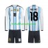 Argentina Nico Paz 18 Děti Fotbalový dres Domácí Mistrovství světa 2026 Dlouhý rukáv
