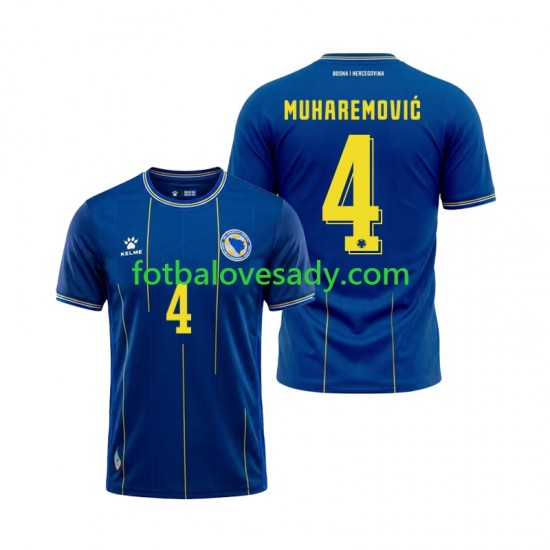Bosna a Hercegovina Tarik Muharemovic 4 Muži Fotbalový dres Domácí Mistrovství světa 2026 Krátký rukáv