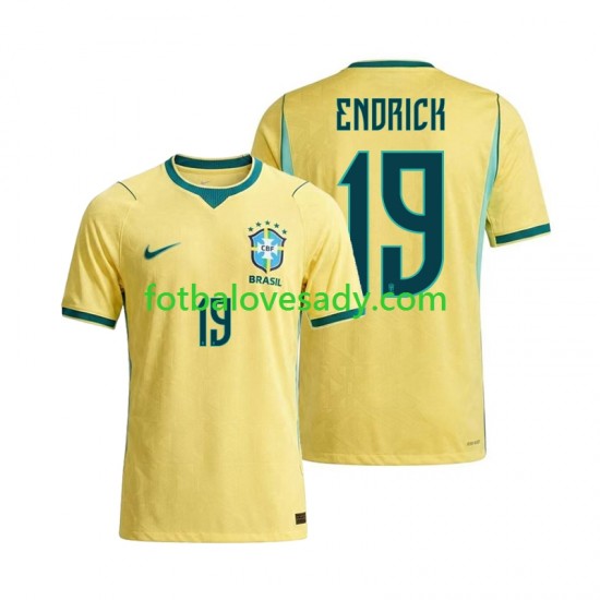 Brazílie Endrick 19 Muži Fotbalový dres Domácí Mistrovství světa 2026 Krátký rukáv