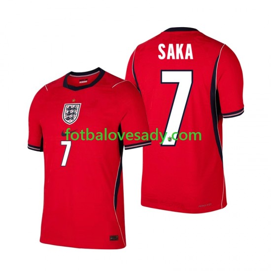 Anglie Bukayo Saka 7 Muži Fotbalový dres Venkovní Mistrovství světa 2026 Krátký rukáv