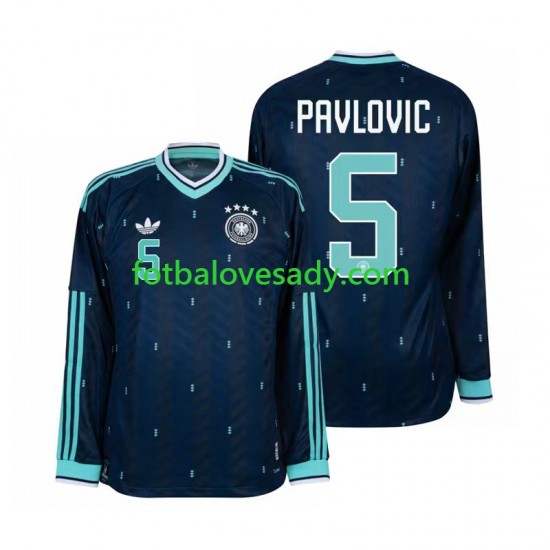 Německo Aleksandar Pavlovic 5 Muži Fotbalový dres Venkovní Mistrovství světa 2026 Dlouhý rukáv