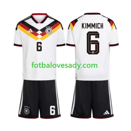 Německo Joshua Kimmich 6 Děti Fotbalový dres Domácí Mistrovství světa 2026 Krátký rukáv