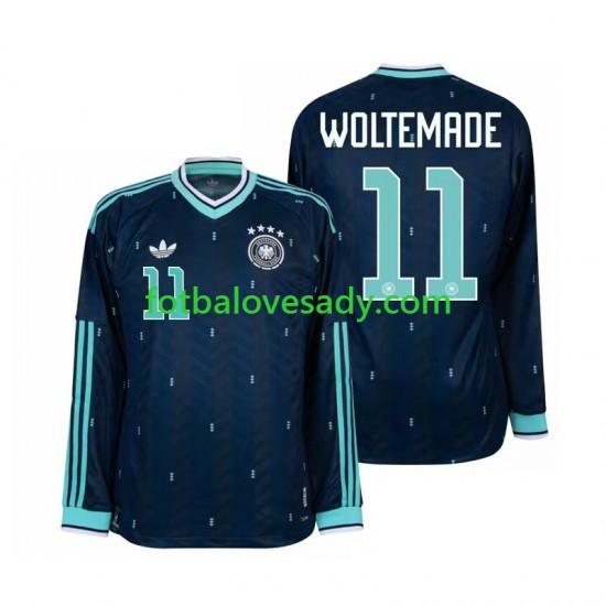 Německo Nick Woltemade 11 Muži Fotbalový dres Venkovní Mistrovství světa 2026 Dlouhý rukáv