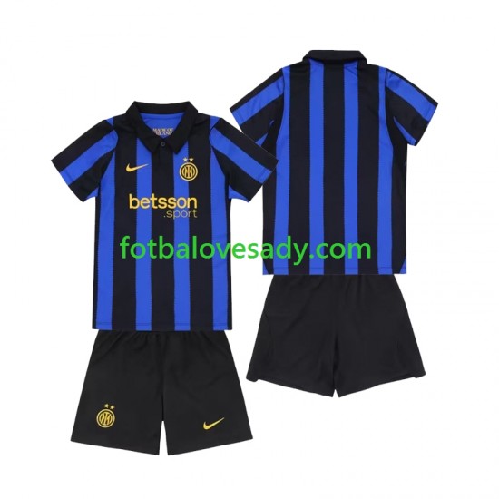 Inter Milán Děti Fotbalový dres Domácí 2026-2027 Krátký rukáv