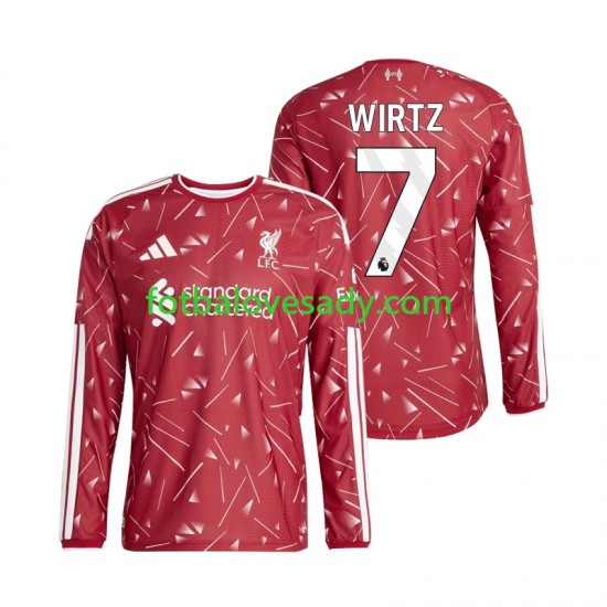 Liverpool Florian Wirtz 7 Muži Fotbalový dres Domácí 2026-2027 Dlouhý rukáv
