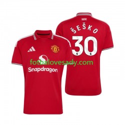 Manchester United Benjamin Sesko 30 Muži Fotbalový dres Domácí 2026-2027 Krátký rukáv