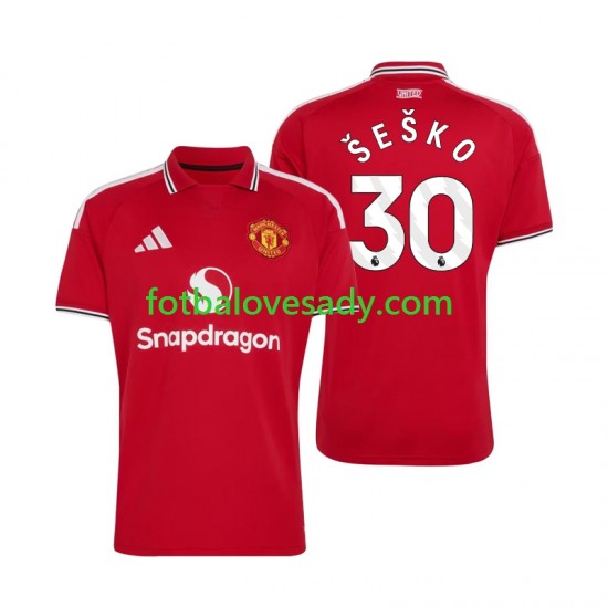 Manchester United Benjamin Sesko 30 Muži Fotbalový dres Domácí 2026-2027 Krátký rukáv