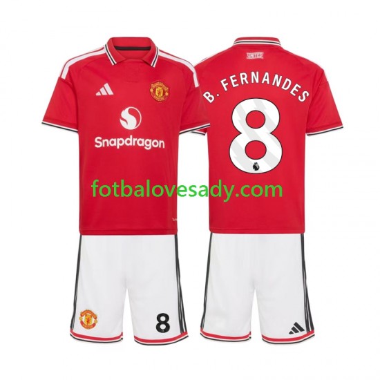 Manchester United Bruno Fernandes 8 Děti Fotbalový dres Domácí 2026-2027 Krátký rukáv