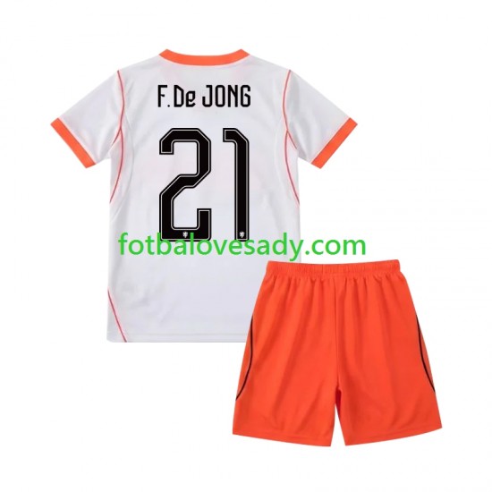 Nizozemsko Frenkie de Jong 21 Děti Fotbalový dres Venkovní Mistrovství světa 2026 Krátký rukáv