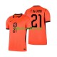 Nizozemsko Frenkie de Jong 21 Muži Fotbalový dres Domácí Mistrovství světa 2026 Krátký rukáv