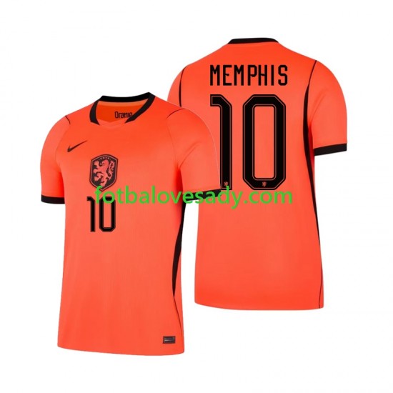 Nizozemsko Memphis Depay 10 Muži Fotbalový dres Domácí Mistrovství světa 2026 Krátký rukáv