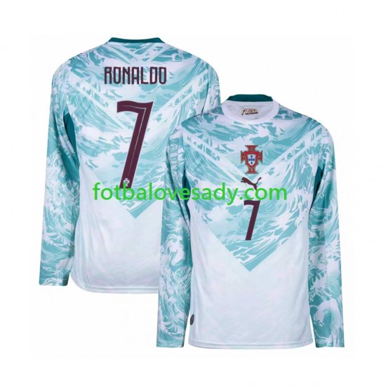 Portugalsko Cristiano Ronaldo 7 Muži Fotbalový dres Venkovní Mistrovství světa 2026 Dlouhý rukáv