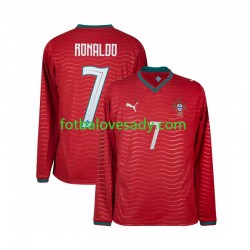 Portugalsko Cristiano Ronaldo 7 Muži Fotbalový dres Domácí Mistrovství světa 2026 Dlouhý rukáv