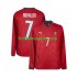 Portugalsko Cristiano Ronaldo 7 Muži Fotbalový dres Domácí Mistrovství světa 2026 Dlouhý rukáv