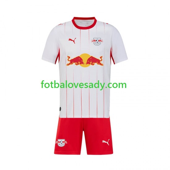 RB Leipzig Děti Fotbalový dres Domácí 2026-2027 Krátký rukáv