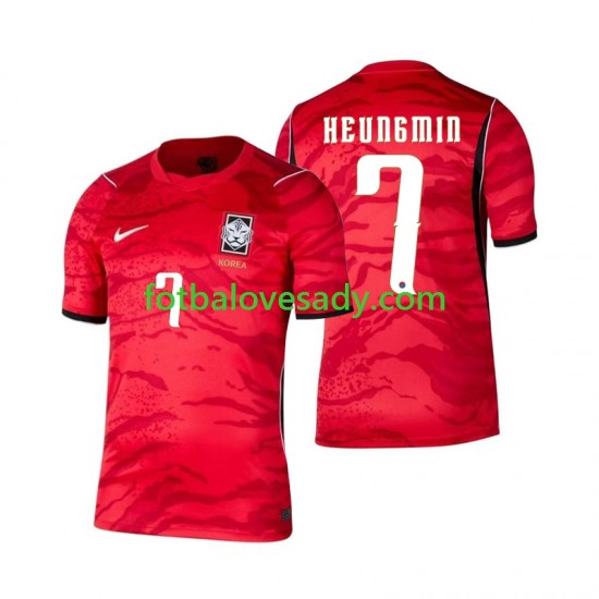 Jižní Korea Son Heung-min 7 Muži Fotbalový dres Domácí Mistrovství světa 2026 Krátký rukáv