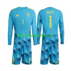 Španělsko Brankář David Raya 1 Děti Fotbalový dres Domácí Mistrovství světa 2026 Dlouhý rukáv