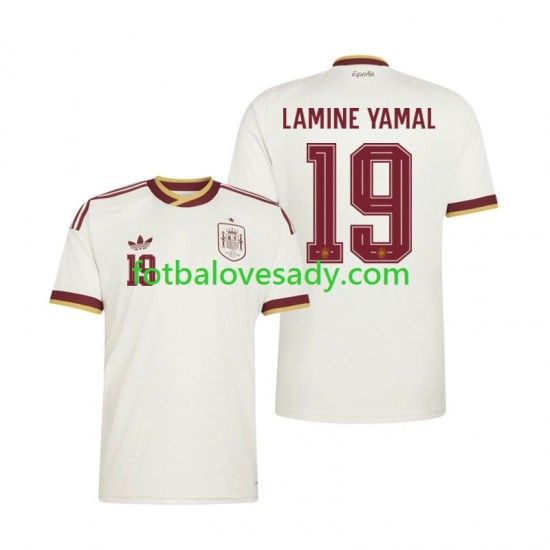 Španělsko Lamine Yamal 19 Muži Fotbalový dres Venkovní Mistrovství světa 2026 Krátký rukáv
