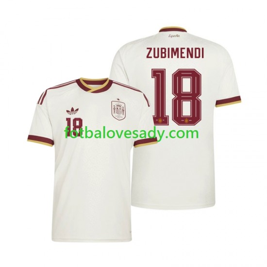 Španělsko Martin Zubimendi 18 Muži Fotbalový dres Venkovní Mistrovství světa 2026 Krátký rukáv