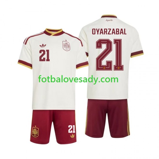 Španělsko Mikel Oyarzabal 21 Děti Fotbalový dres Venkovní Mistrovství světa 2026 Krátký rukáv