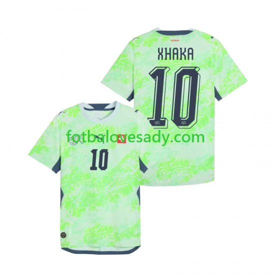 Švýcarsko Granit Xhaka 10 Muži Fotbalový dres Venkovní Mistrovství světa 2026 Krátký rukáv