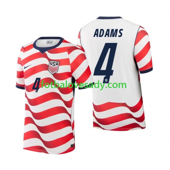 Spojené Státy Americké Tyler Adams 4 Muži Fotbalový dres Domácí Mistrovství světa 2026 Krátký rukáv